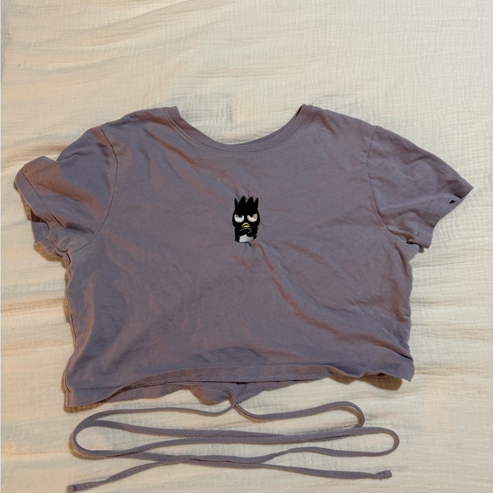 Badtz Mary Purple Crop Top with ties
